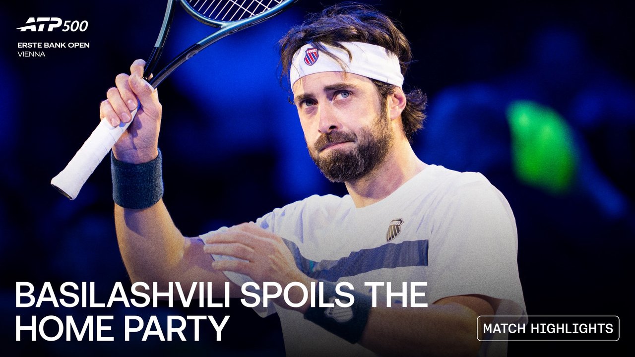 Highlights: Basilashvili earns R1 win, sets Alcaraz clash in Vienna