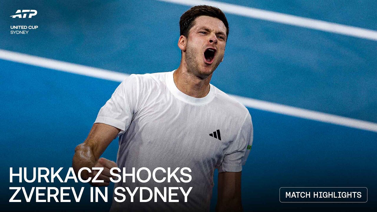 Highlights: Hurkacz's 21 aces seal Zverev upset at United Cup