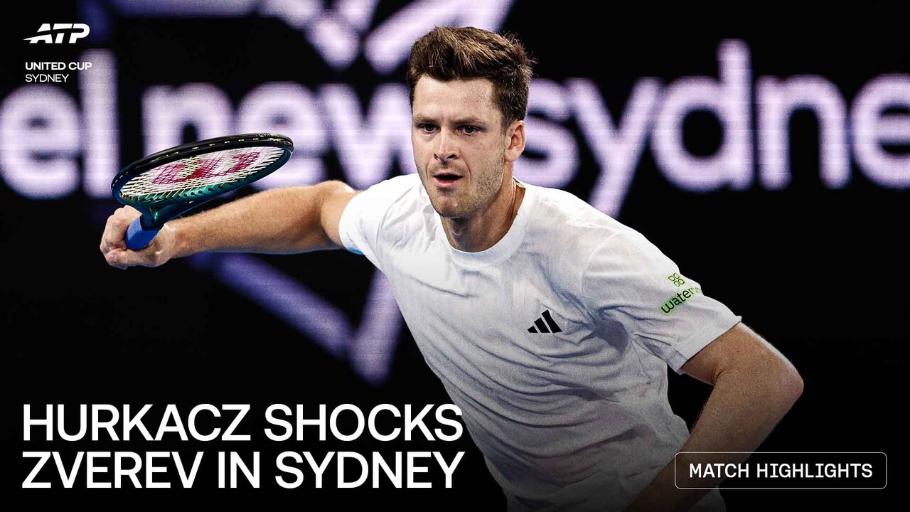 Highlights: Hurkacz's 21 aces seal Zverev upset at United Cup
