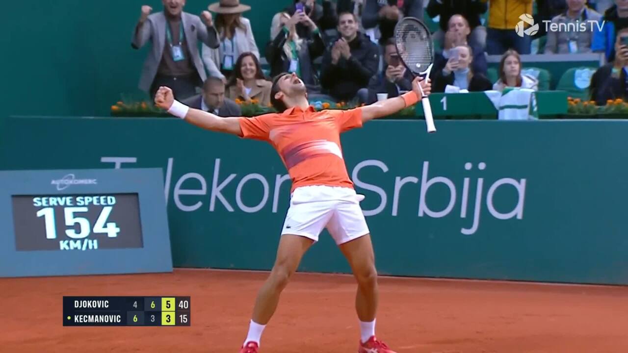 Hot Shot Djokovics Magnificent Strike To Finish In Belgrade Video Search Results ATP Tour Tennis