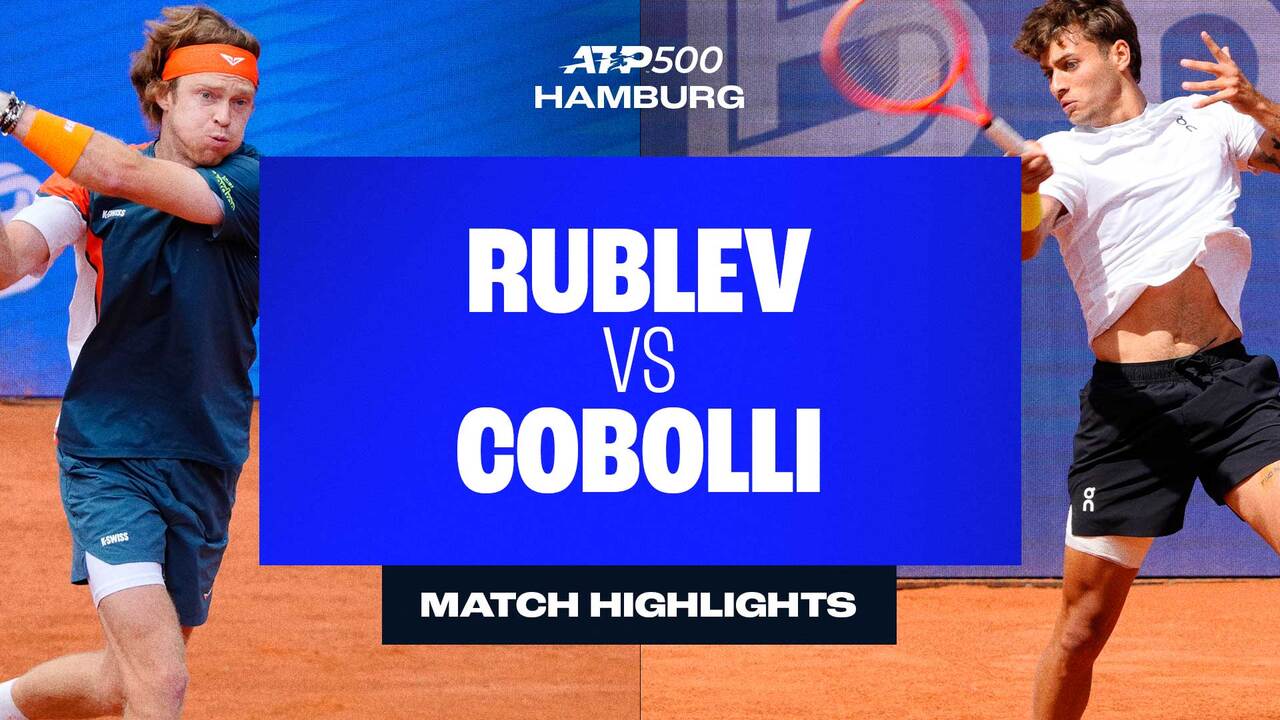 Highlights: Cobolli downs Rublev in Hamburg final to win biggest title of his career