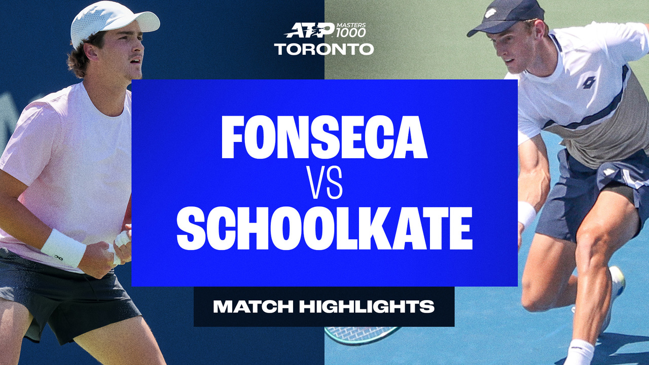 Highlights: Schoolkate frena a Fonseca en Toronto 2025, suma su primer triunfo vs Top 50