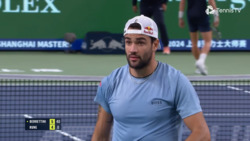 Hot Shot: Berrettini rompe el ritmo de Rune con esta dejada en Shanghái 