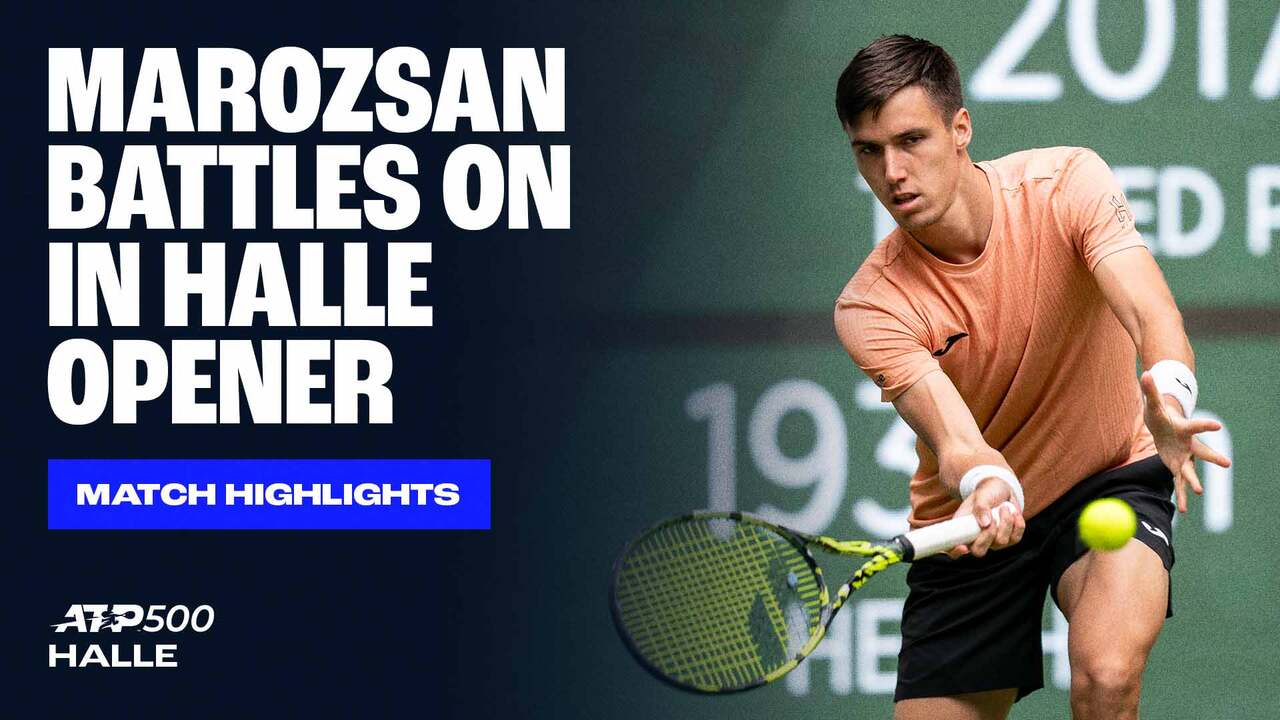 Highlights: Marozsan completes comeback vs. Kecmanovic in Halle opener