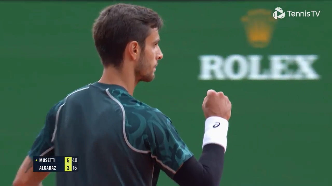 Hot Shot: Musetti's moment of audacity wraps up set one in Monte-Carlo 2025!