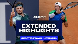 Extended Highlights: Bublik, Cazaux storm into Kitzbuhel 2025 SFs
