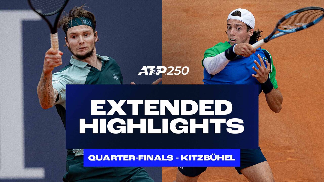 Extended Highlights: Bublik, Cazaux storm into Kitzbuhel 2025 SFs
