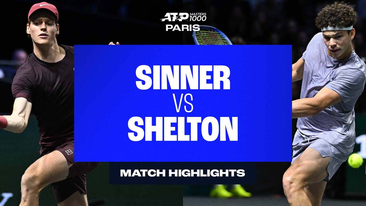 Highlights: Sinner sinks Shelton in Paris 2025 QFs