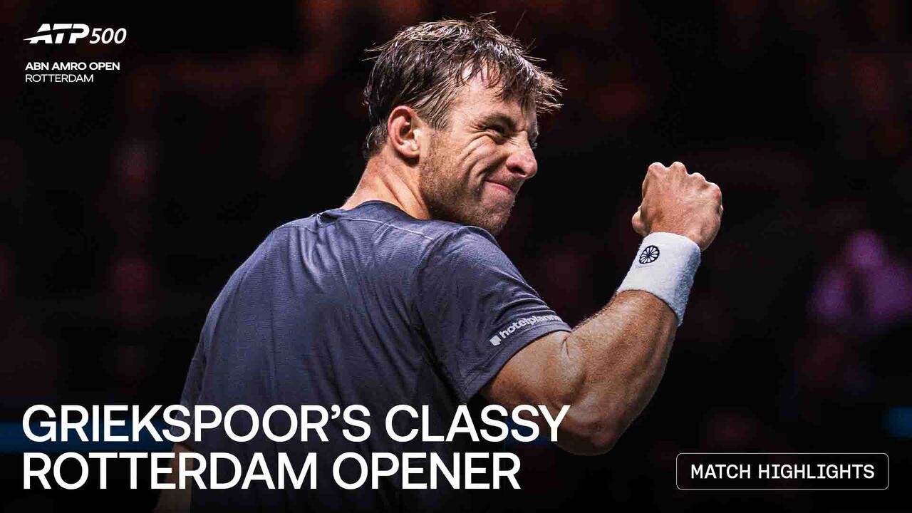 Highlights: Griekspoor denies Mpetshi Perricard in Rotterdam R1