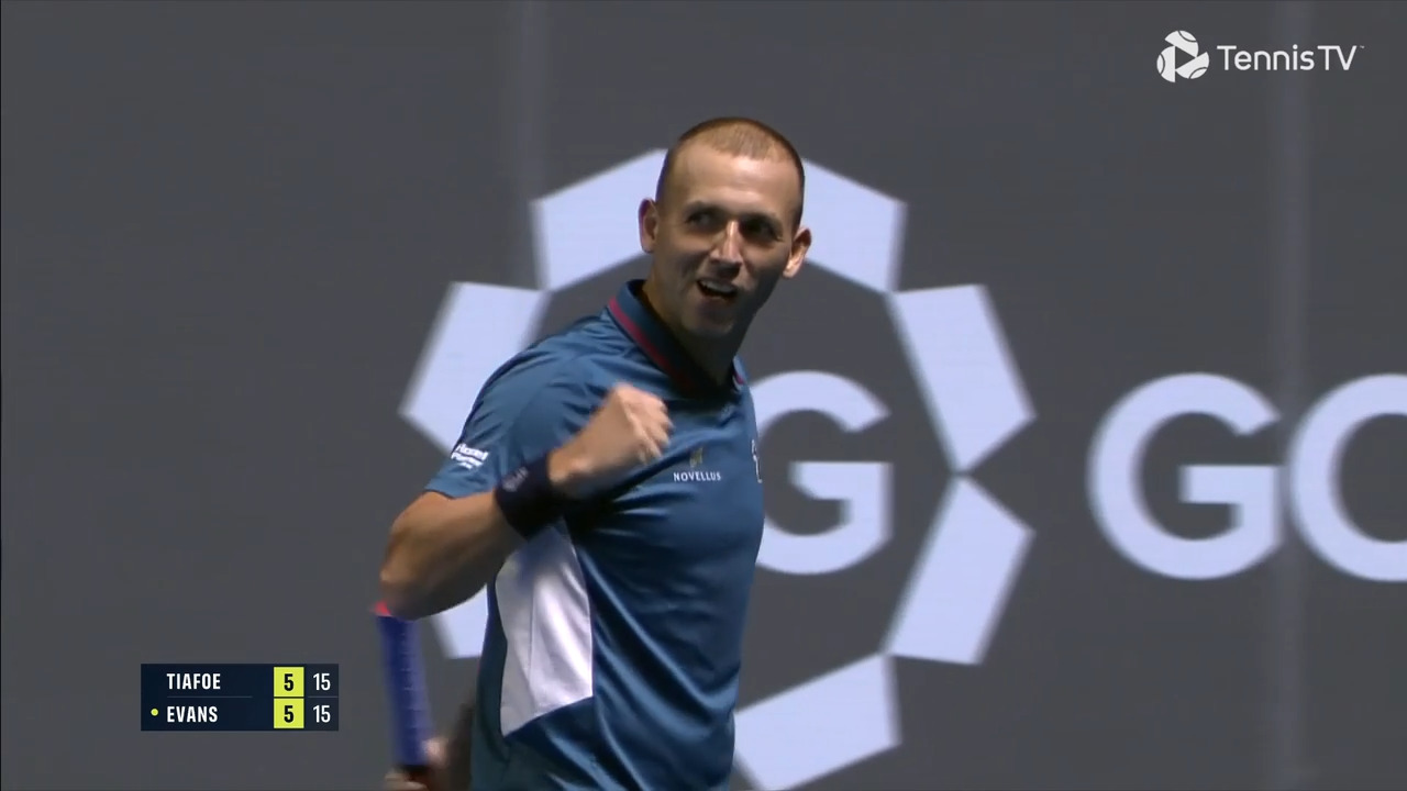 Hot Shot: Evans snaps backhand beauty past Tiafoe in Almaty