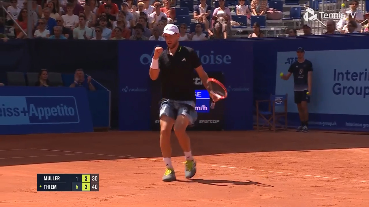 Dominic Thiem Beats Alexandre Muller In Gstaad ATP Tour Tennis