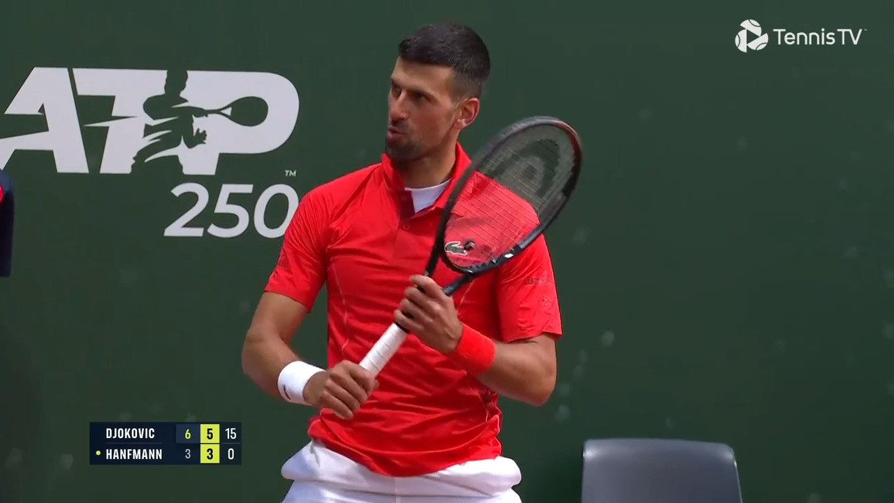 Hot Shot: Djokovic applies finishing touches in style!