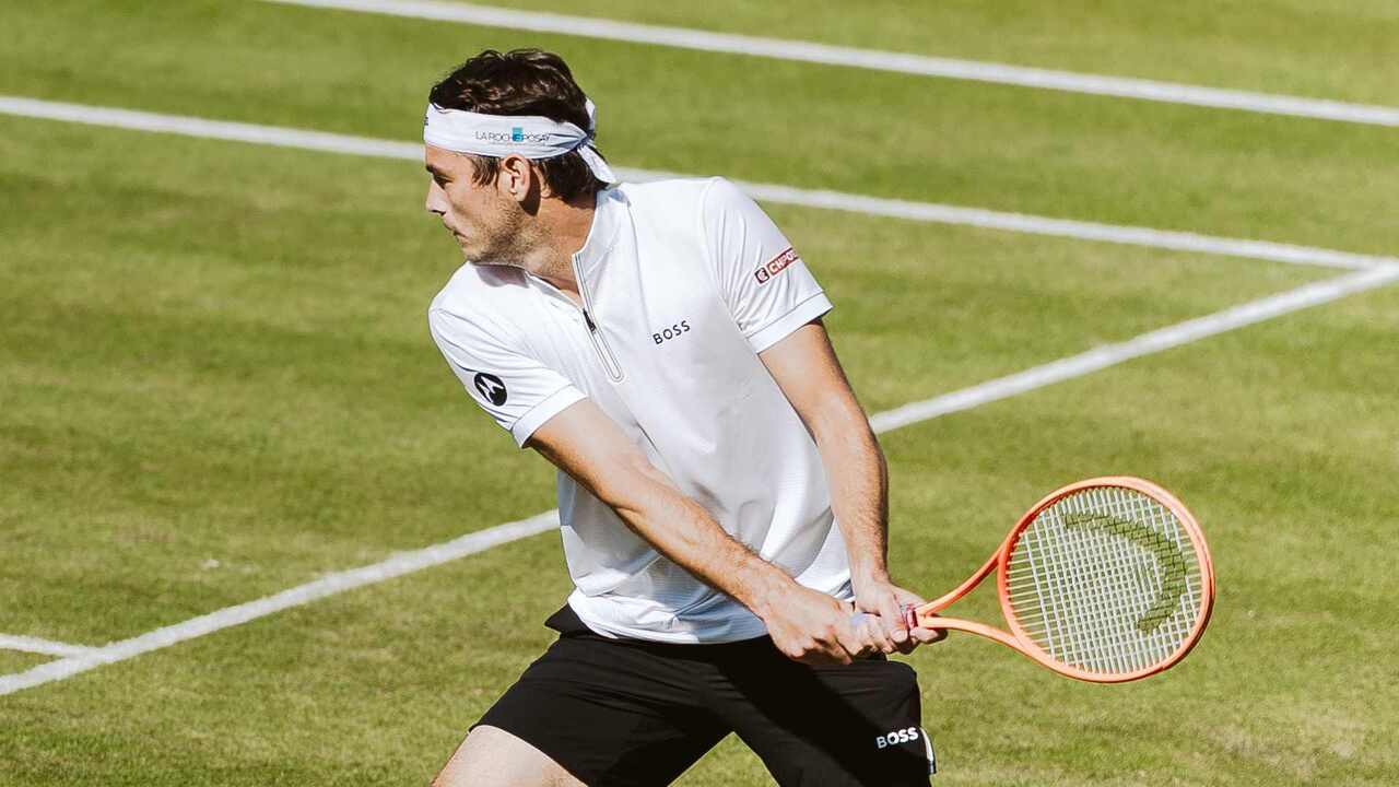 Hot Shot: Fritz's firepower! American lands backhand bullet in Stuttgart