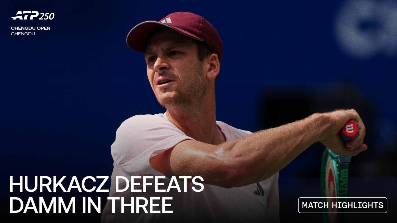 Highlights: Hurkacz battles past Damm in Chengdu