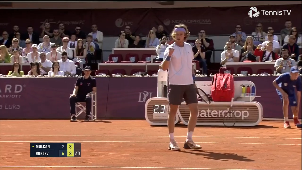 Hot Shot: Rublev Shows Speed & Touch To Win Drop Shot Battle In Banja Luka