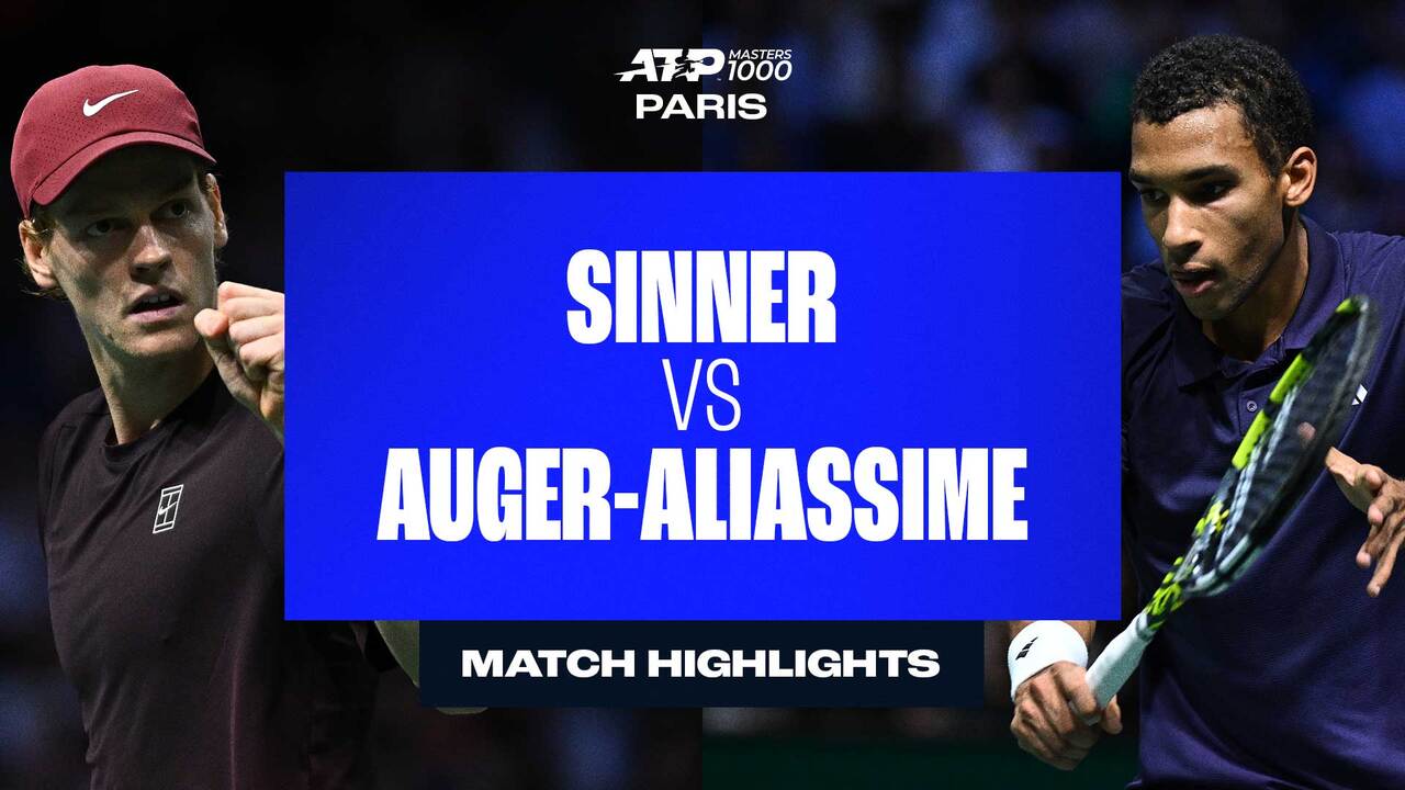 Highlights: Sinner sinks Auger-Aliassime in Paris final, returns to World No. 1