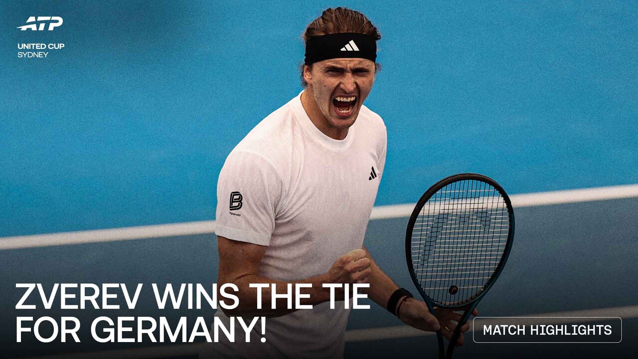 Highlights: Zverev charges past Griekspoor at United Cup