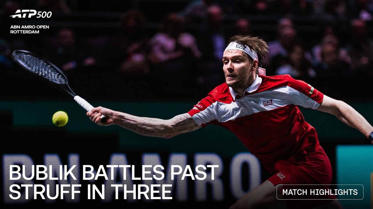 Highlights: Bublik becomes first player to win 10 matches this season in Rotterdam 2026