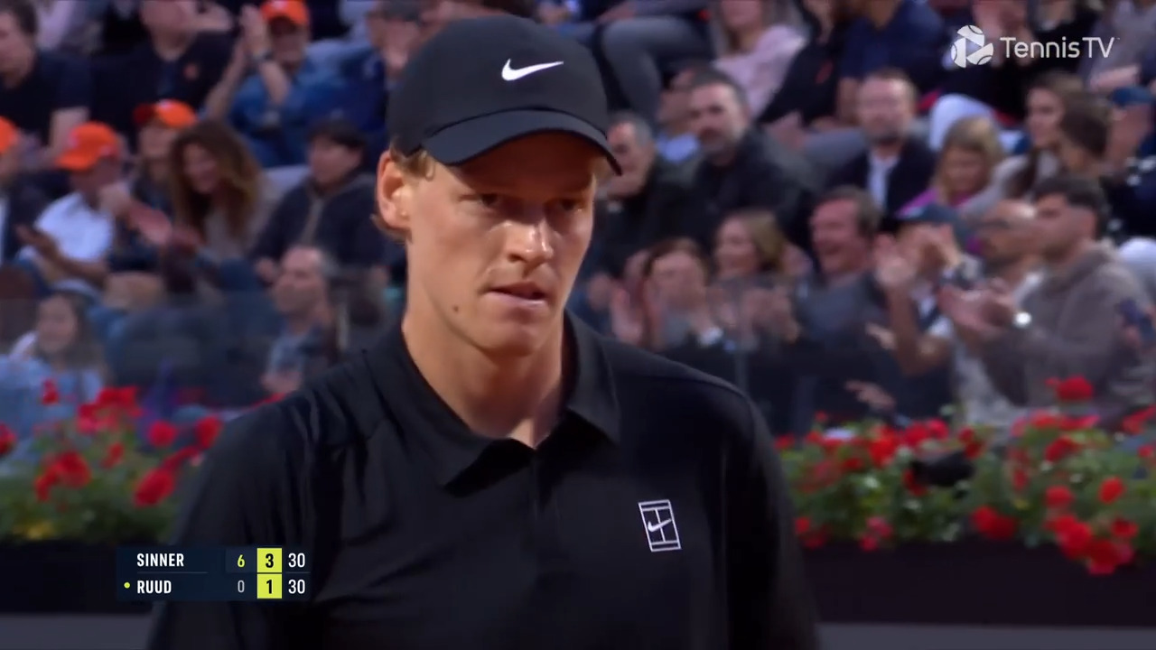 Hot Shot: Scintillating Sinner can do no wrong vs. Ruud in Rome