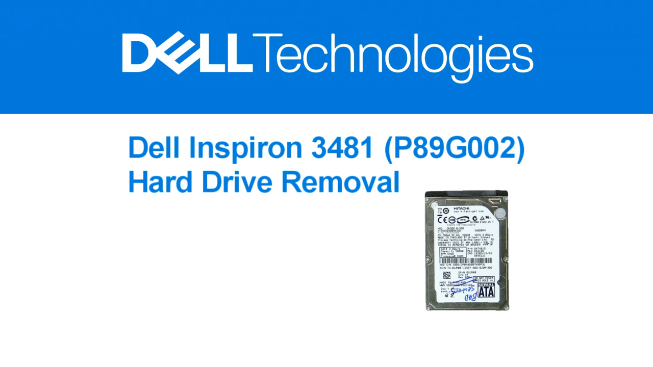 How to Remove Inspiron 3481 Hard Drive | Dell US