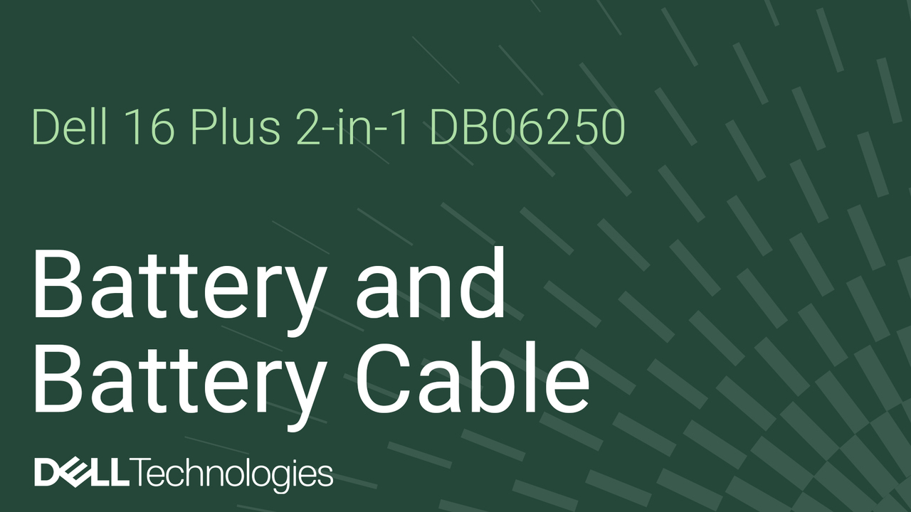 Dell 16 Plus DB16250/Dell 16 Plus 2-in-1 DB06250のバッテリーと