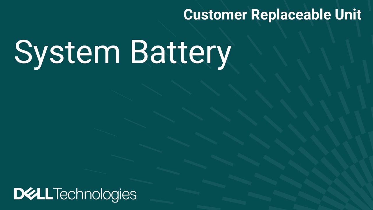 How to replace the system battery on a PowerEdge R7715/R5715