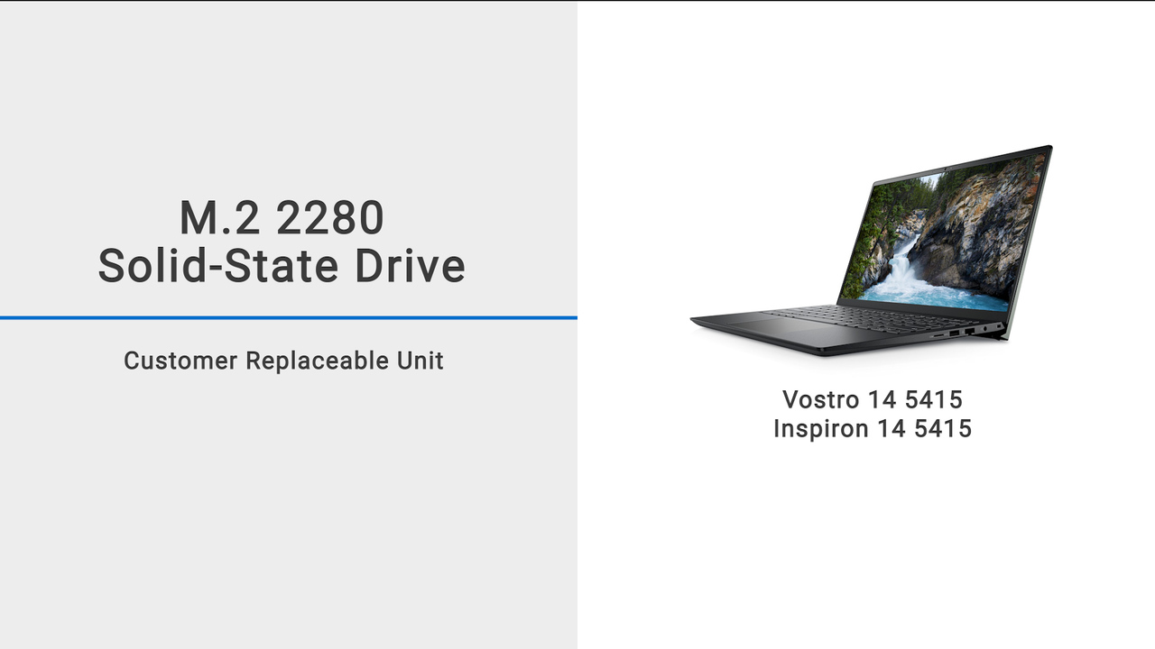 How to replace the M.2 2280 SSD on Vostro 14 5415 and Inspiron 14 5415 |  Dell US