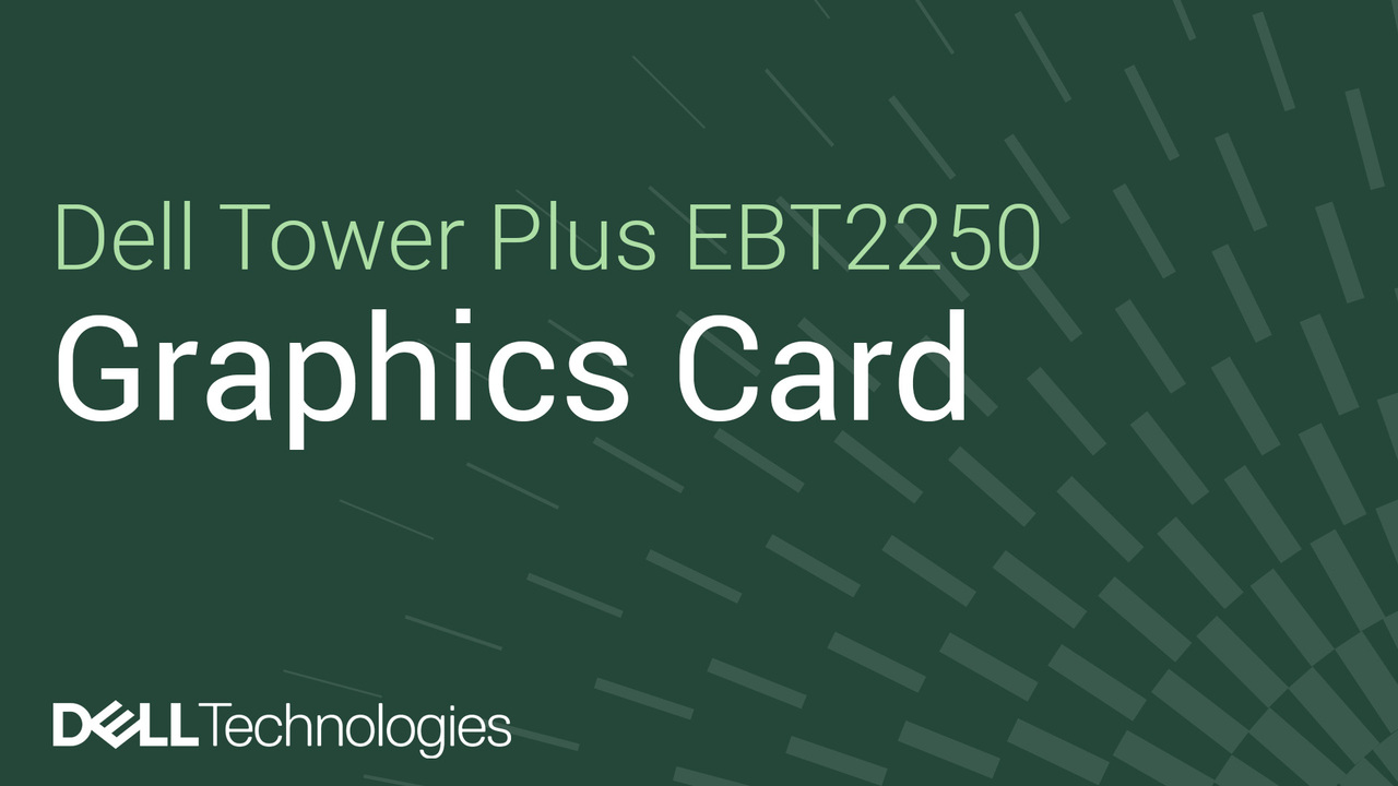 Dell 타워 Plus EBT2250에서 그래픽 카드를 교체하는 방법 | Dell 대한민국