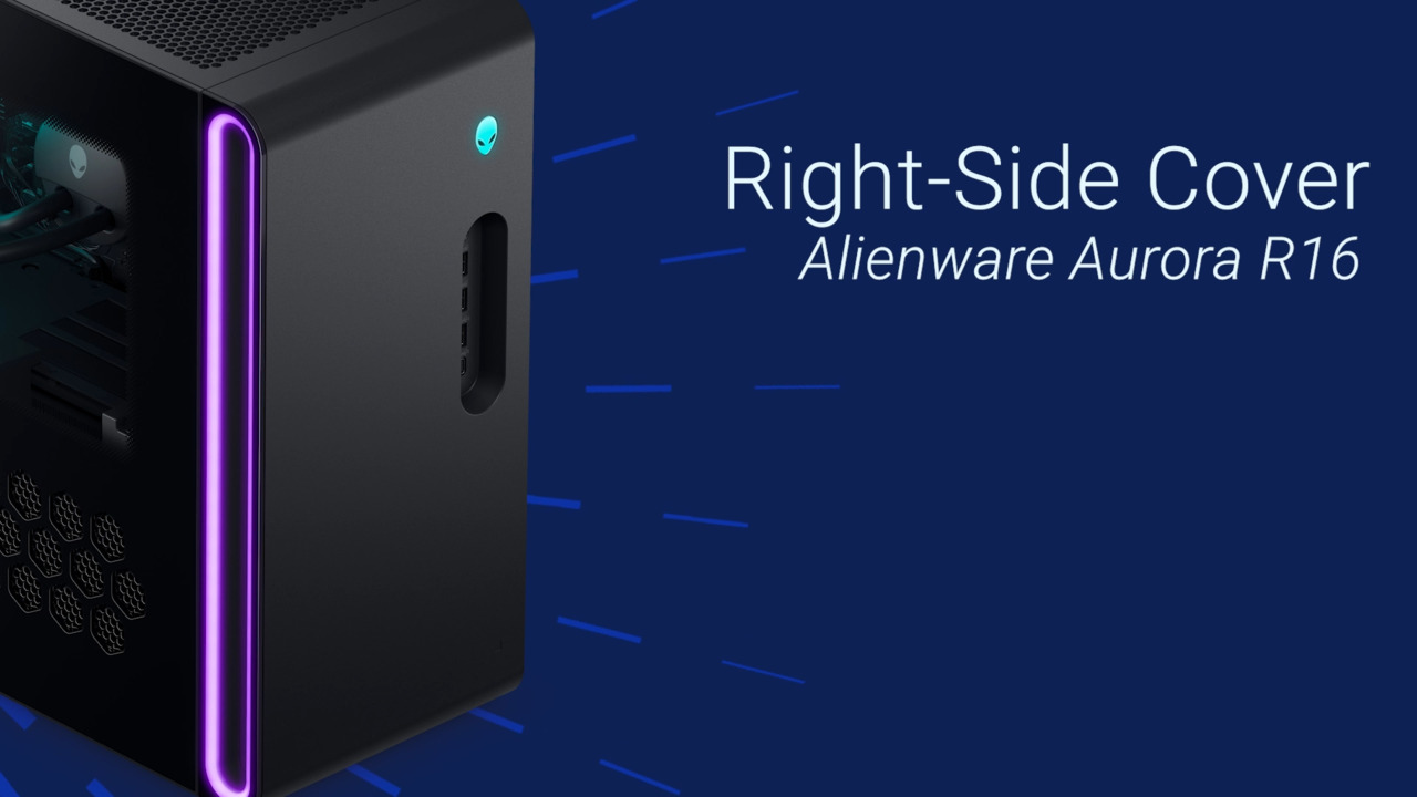 How to Replace the Right-Side Cover on Alienware Aurora R16 | Dell US