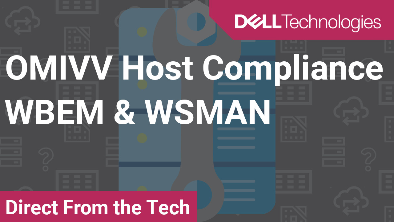 how to host compliance wbem & wsman for omivv | dell 中国