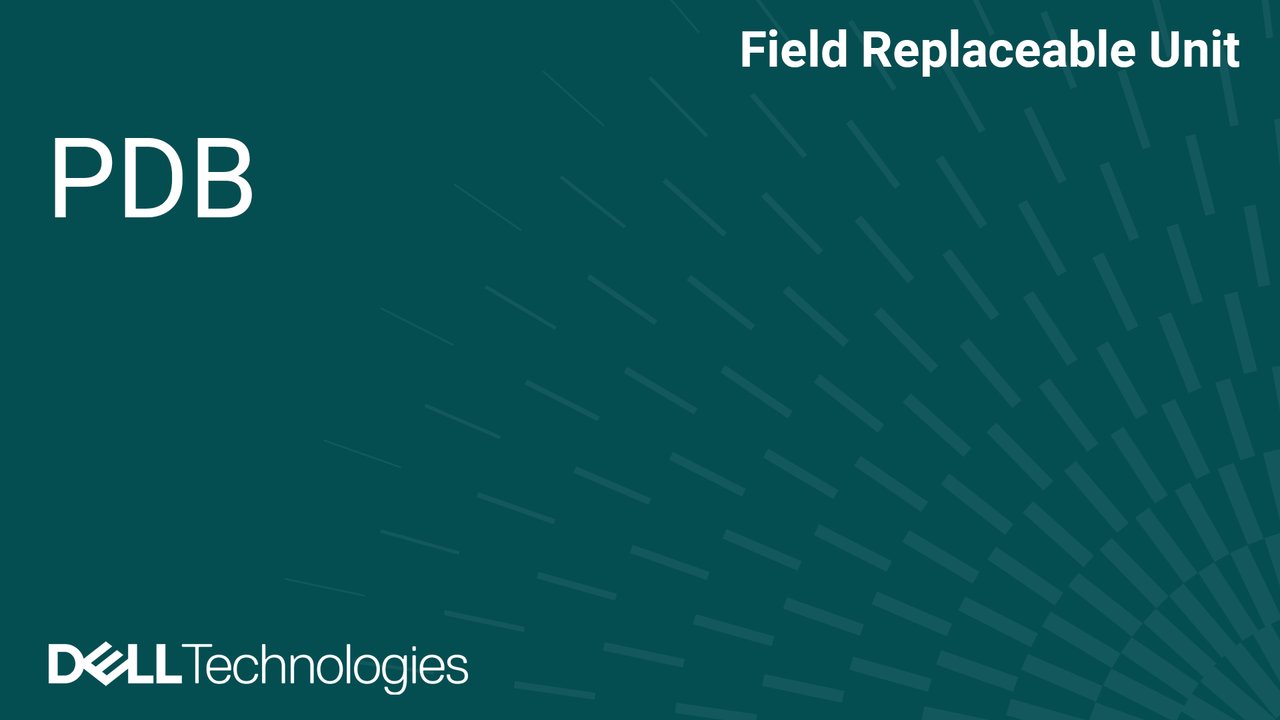 Remplacement de la carte PDB dans les serveurs PowerEdge XE9780 et XE9785