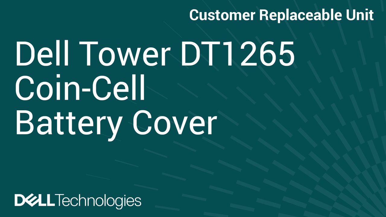 Så här byter du knappcellsbatteriluckan på ett Dell Tower DT1265