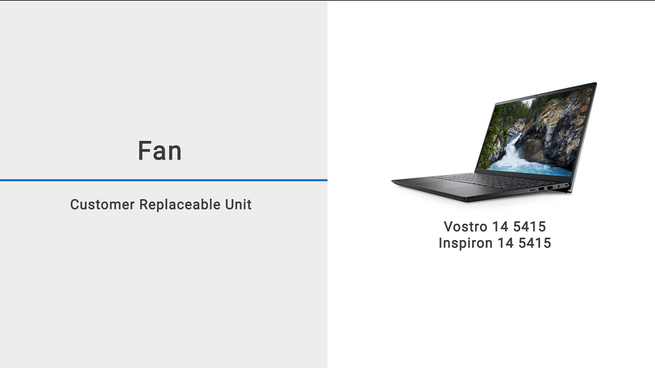 How to replace the fan on Vostro 14 5415 and Inspiron 14 5415