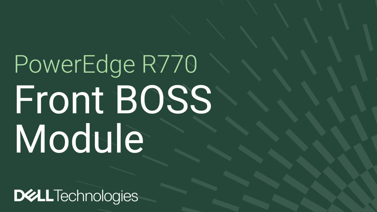 Remplacement du module BOSS avant dans un système PowerEdge R770