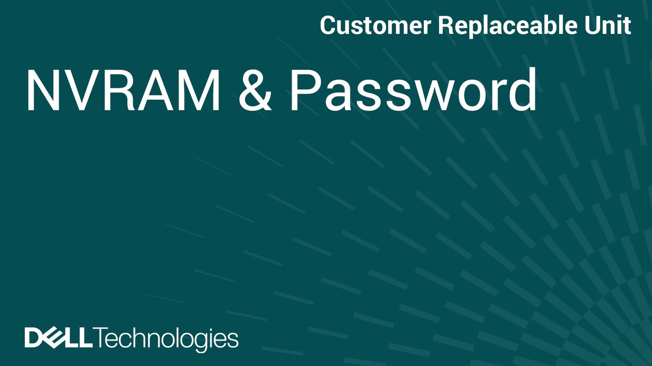 How to clear the NVRAM and reset the password on a PowerEdge R7715/R5715