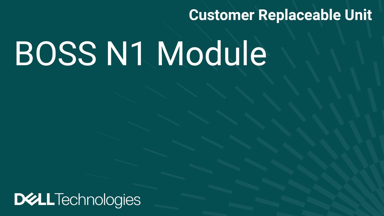 How to Replace BOSS N1 Module in PowerEdge XE9780 and XE9785