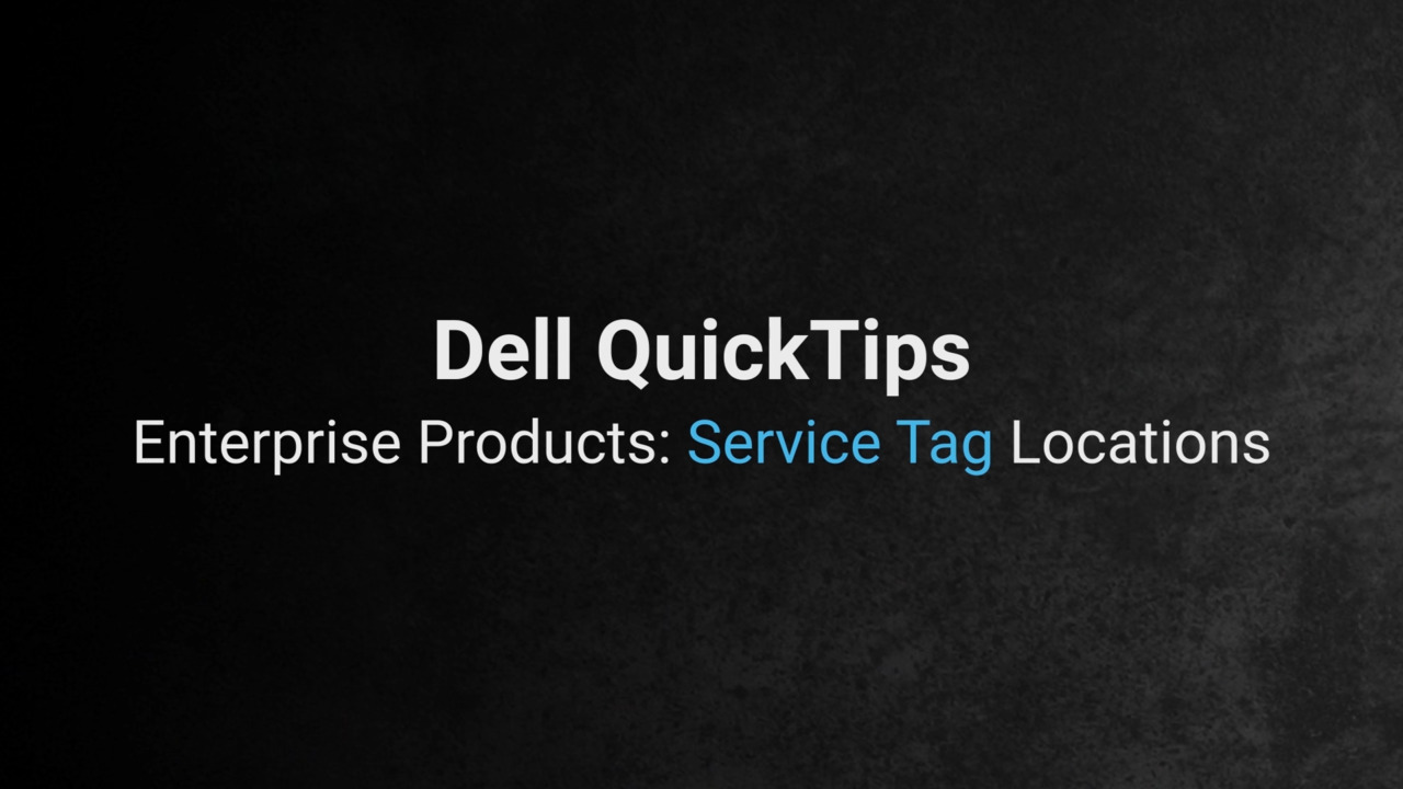 Find your Service Tag or Serial Number | Dell US