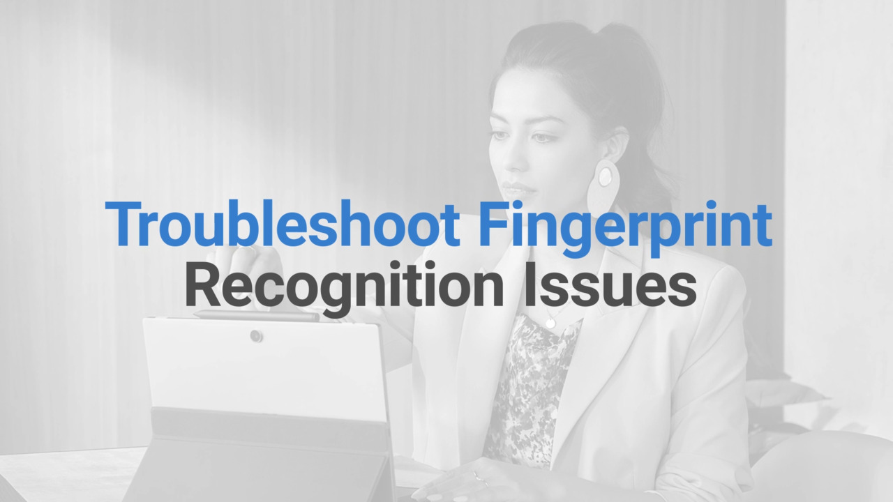 指紋認証リーダーおよびセキュリティ ソフトウェアに関する問題