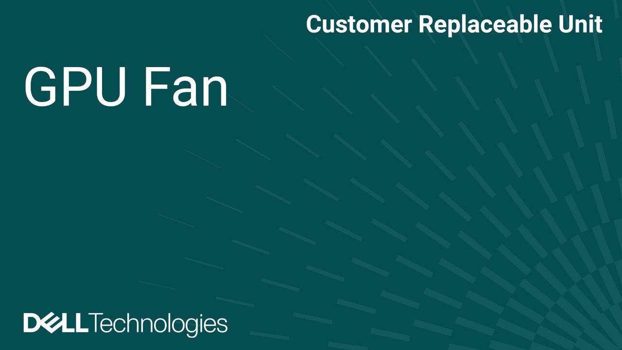 How to Replace GPU fan in PowerEdge XE9780 and XE9785