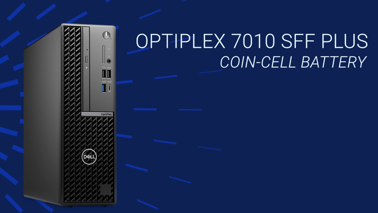 Optiplex 7010 SFF PLUS에서 코인 셀을 교체하는 방법