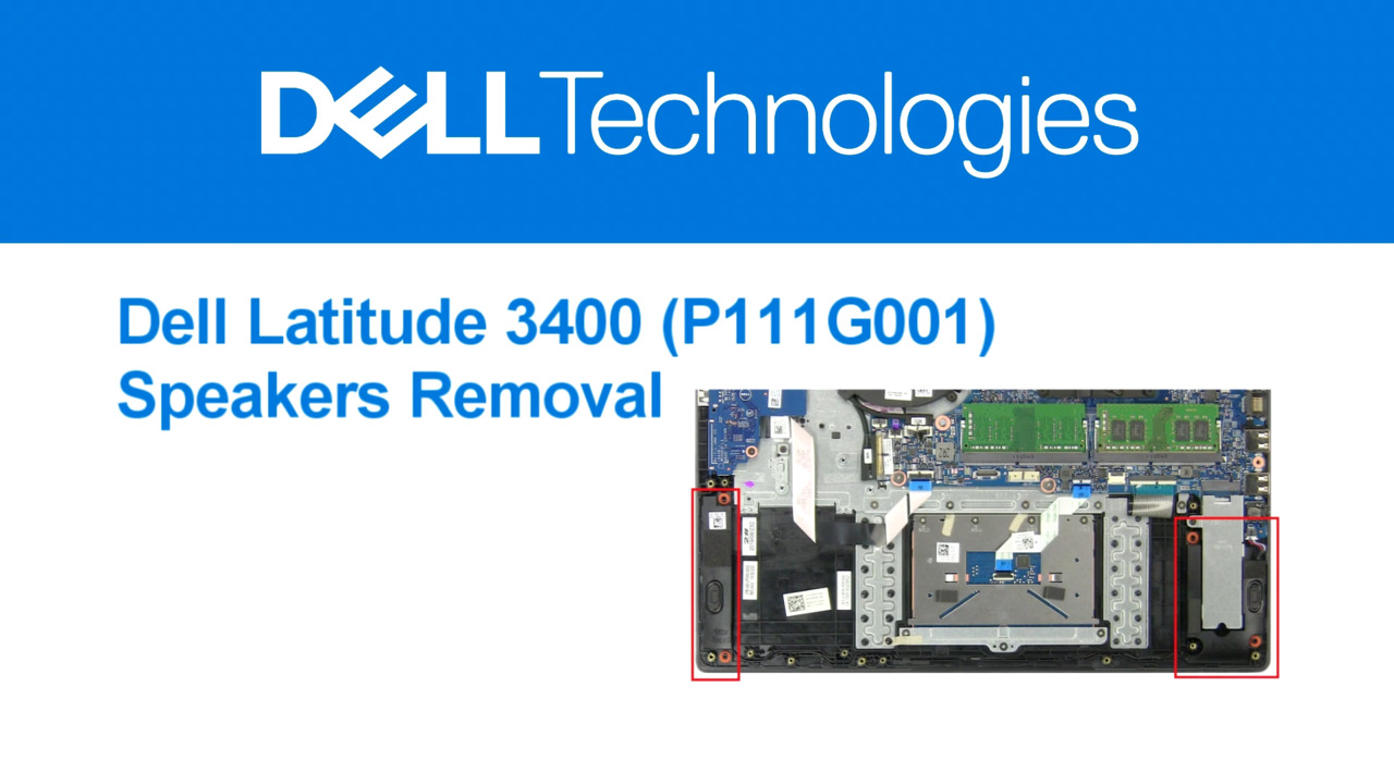 How to Remove a Latitude 3400 Speakers | Dell US