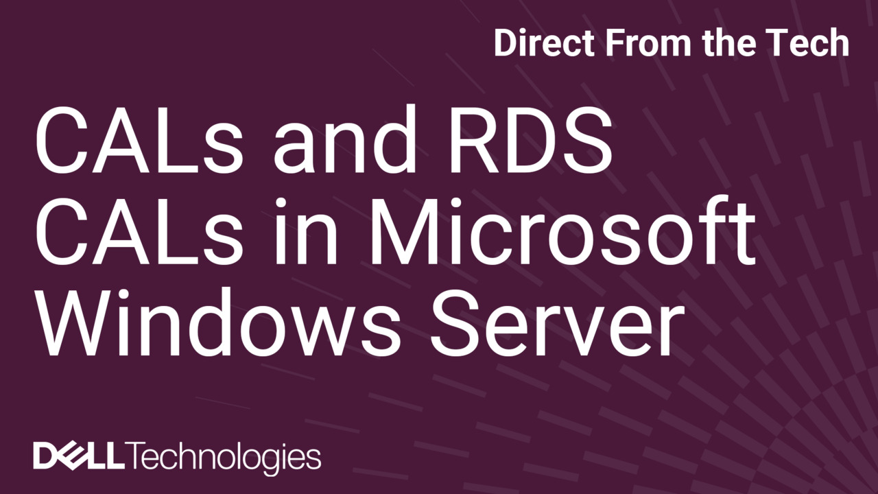 CALs and RDS CALs in Microsoft Windows Server