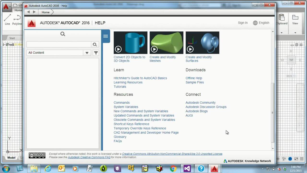 autodesk autocad 2016 help