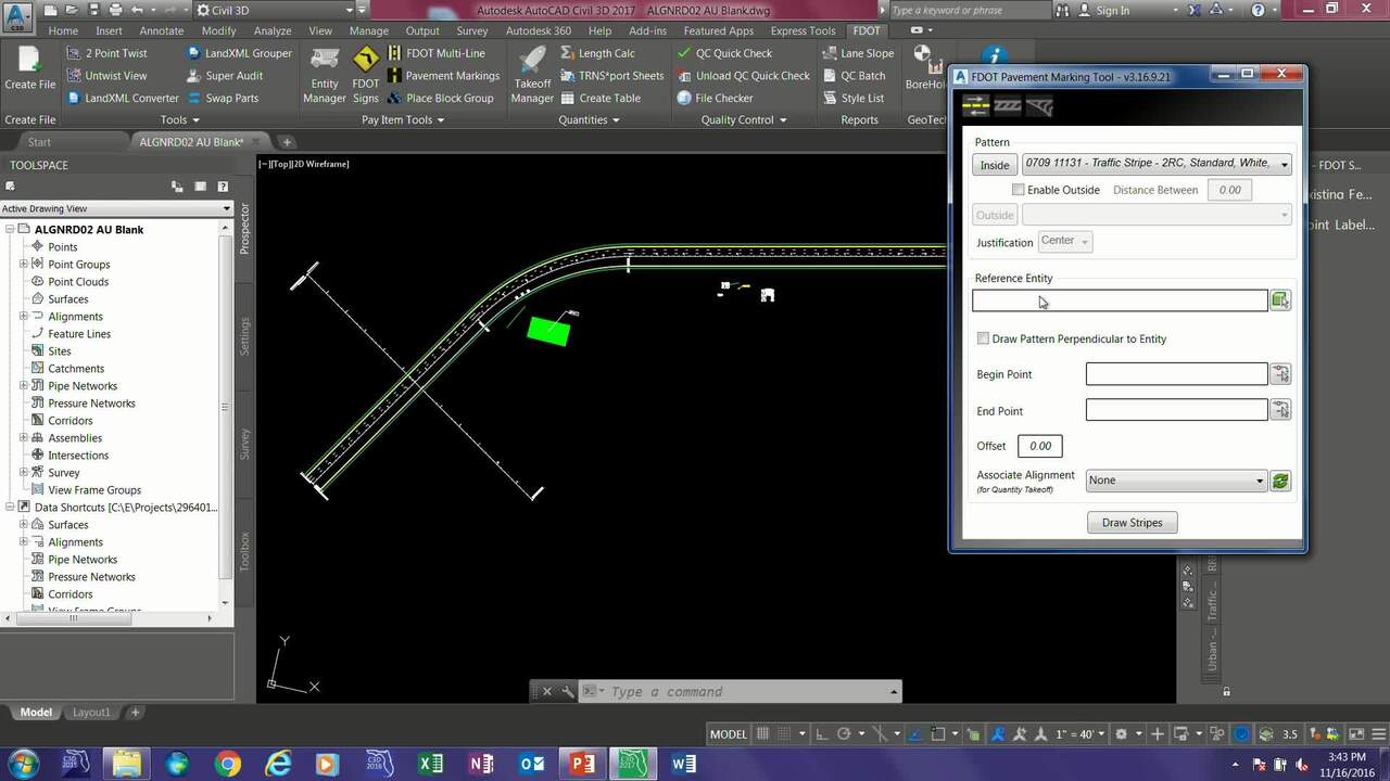 Using AutoCAD Civil 3D for Transportation Infrastructure