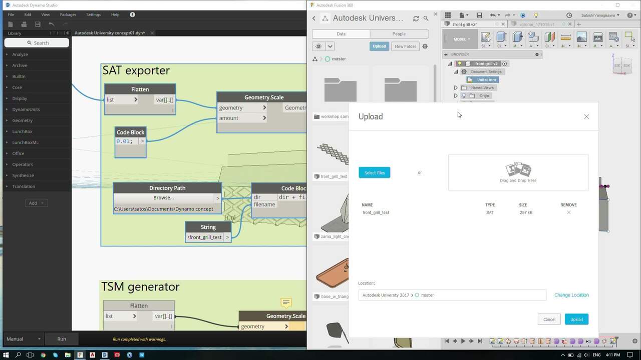 Fusion 360 With Generative Design Dynamo Studio Autodesk University