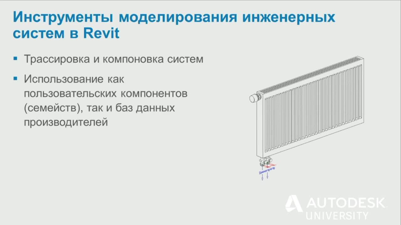 Revit гидравлический расчет отопления revit