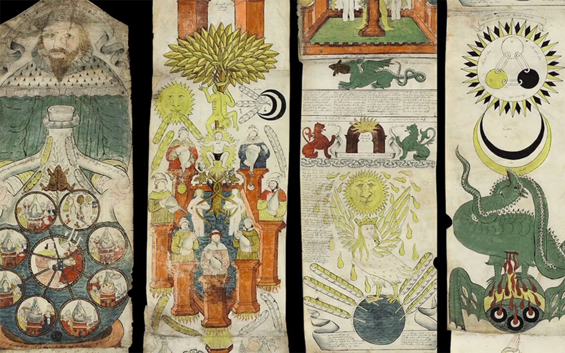 THE RIPLEY SCROLL, an illustrated alchemical manuscript, in English and