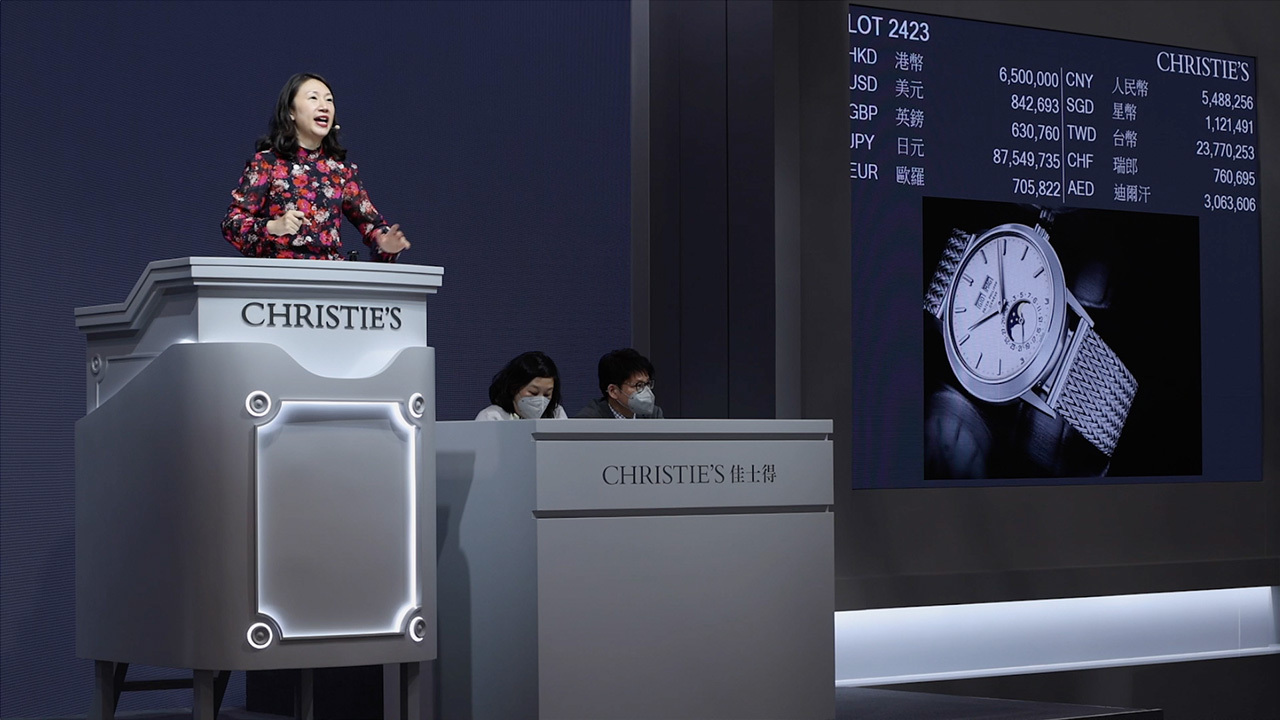 佳士得香港精緻名錶秋季拍賣成交總額1億4,530萬港元 /  auction at Christies
