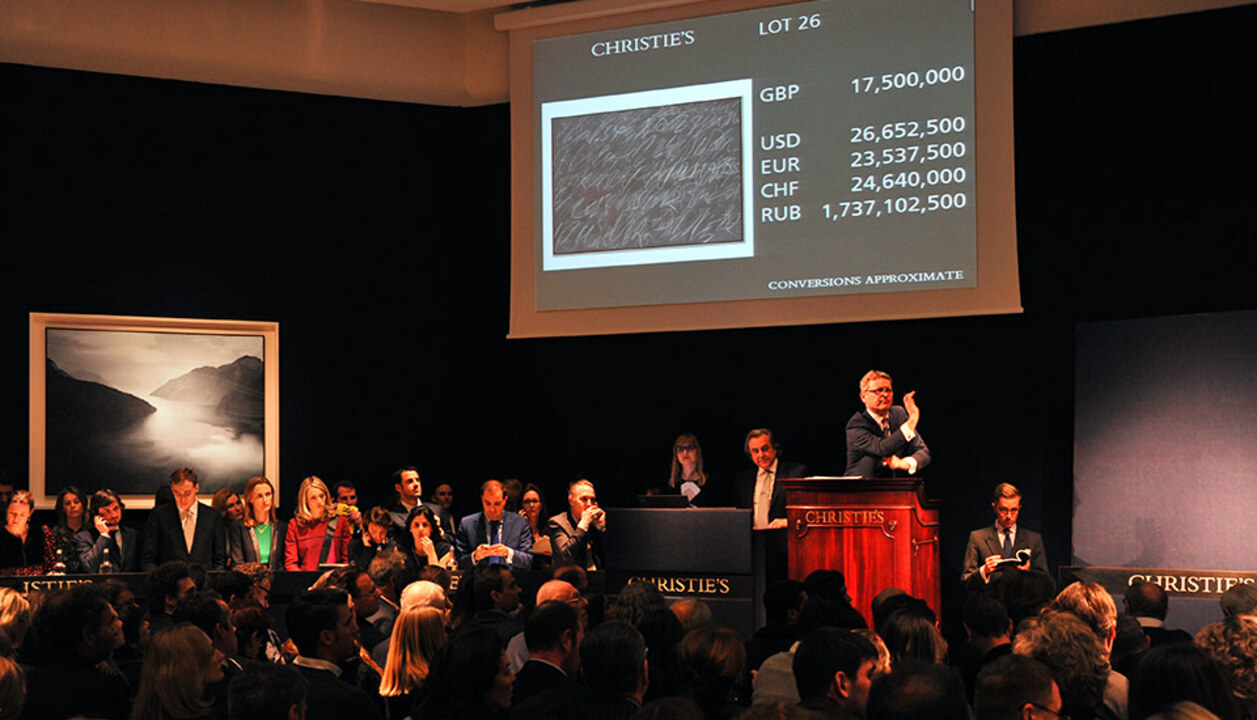 Post-War and Contemporary Art  auction at Christies