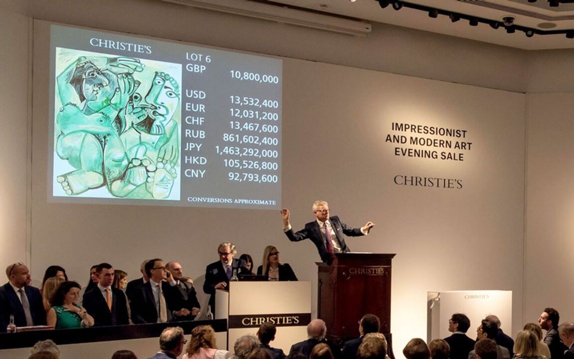 Picasso leads in London auction at Christies